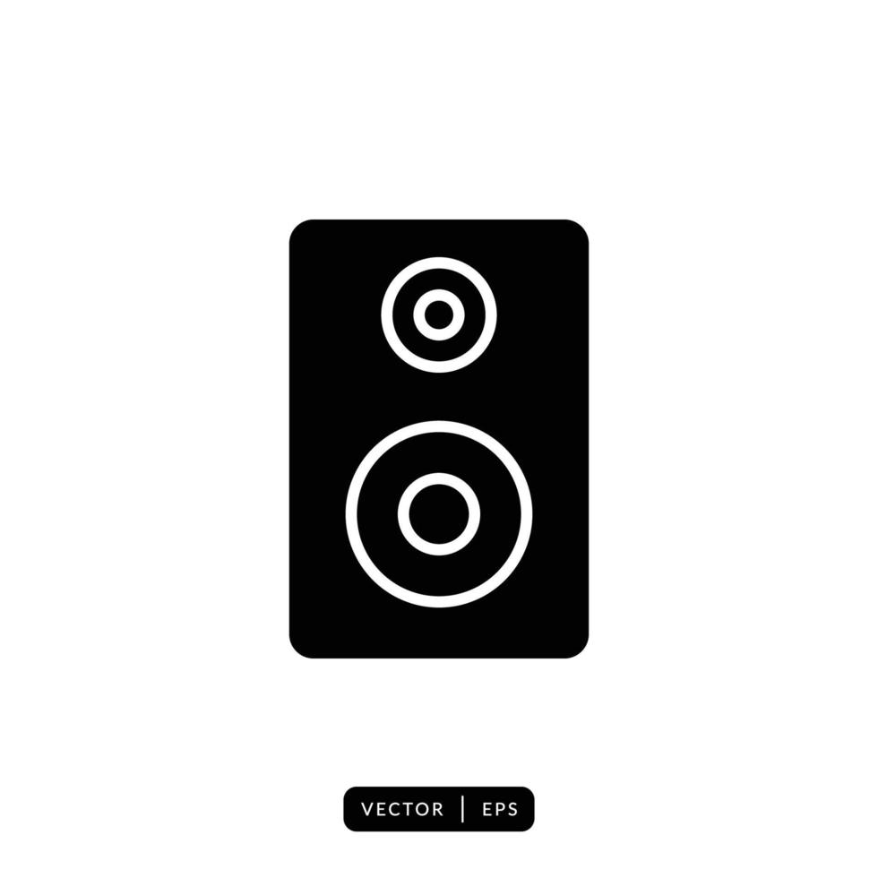 Audio Speaker Icon Vector - Sign or Symbol