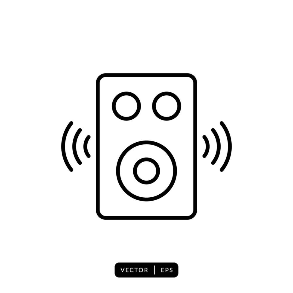Audio Speaker Icon Vector - Sign or Symbol