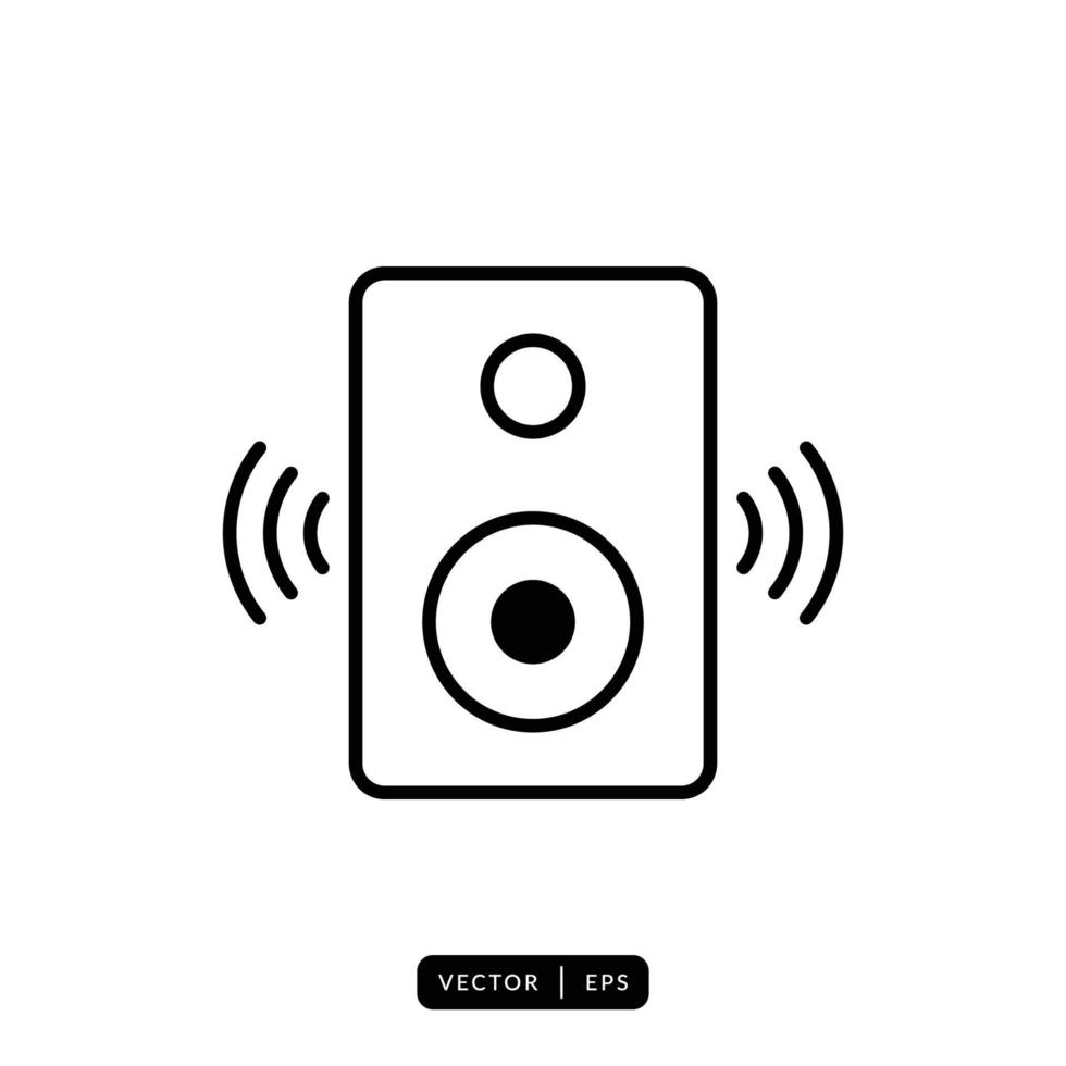 Audio Speaker Icon Vector - Sign or Symbol