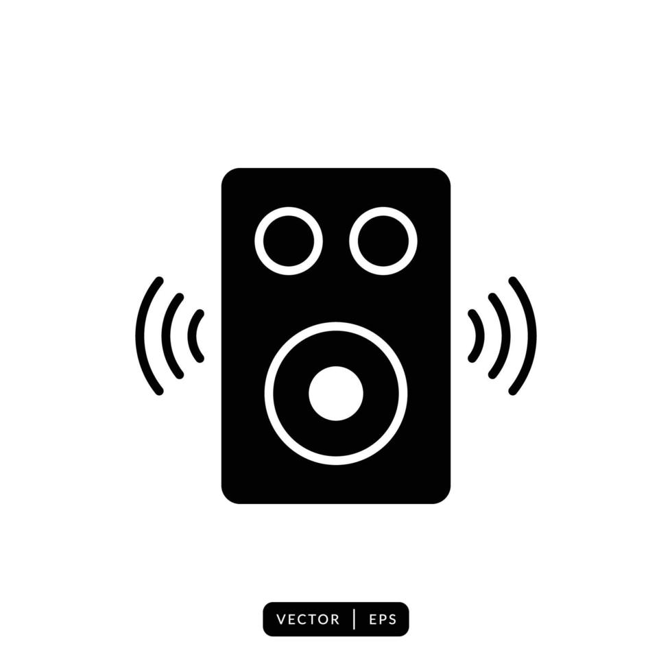 Audio Speaker Icon Vector - Sign or Symbol