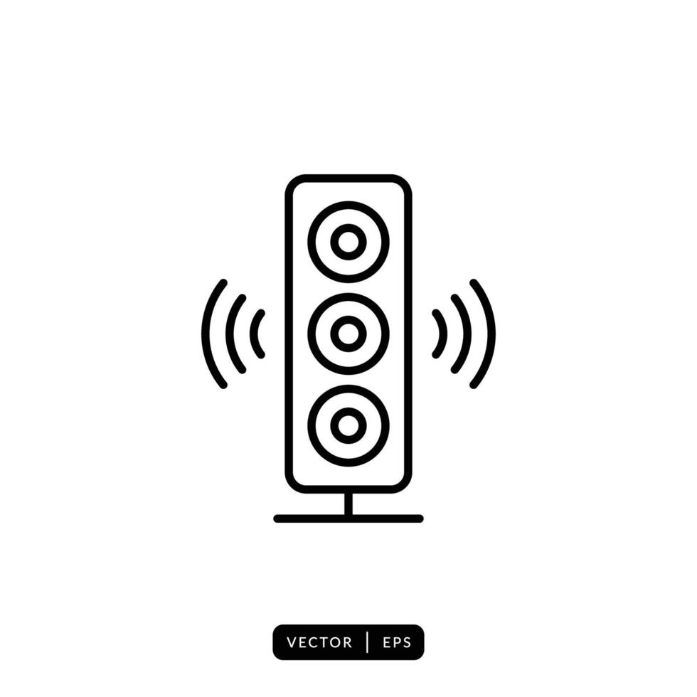 vector de icono de altavoz de audio - signo o símbolo