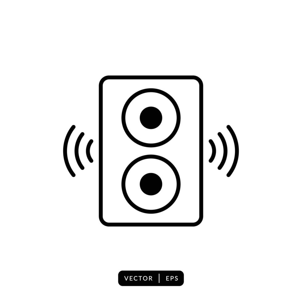 Audio Speaker Icon Vector - Sign or Symbol