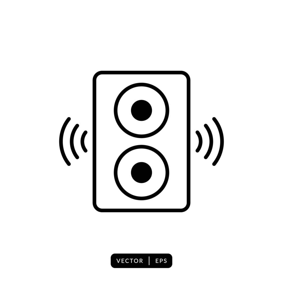 vector de icono de altavoz de audio - signo o símbolo