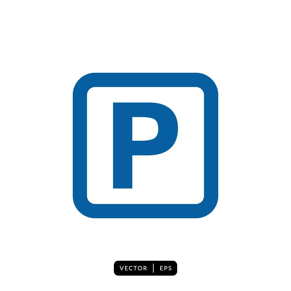 Parking Icon Vector - Sign or Symbol