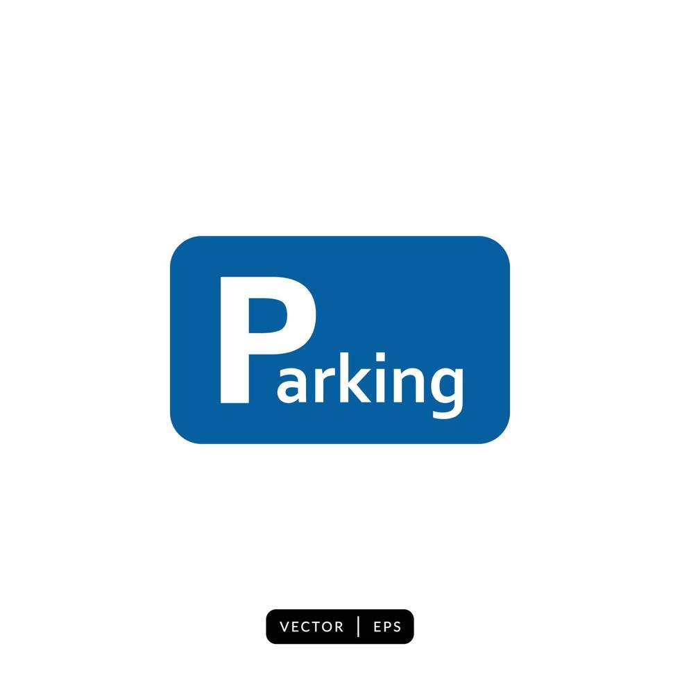 Parking Icon Vector - Sign or Symbol