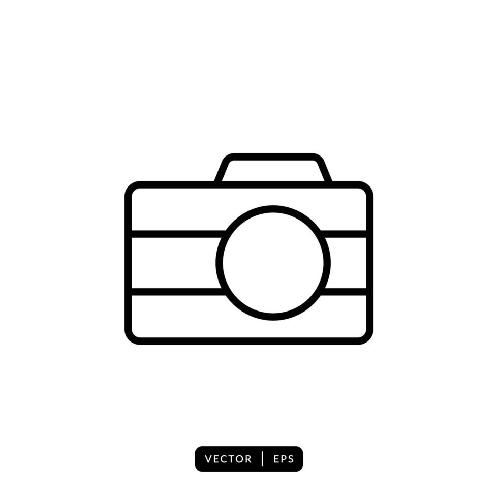 Camera Icon Vector - Sign or Symbol