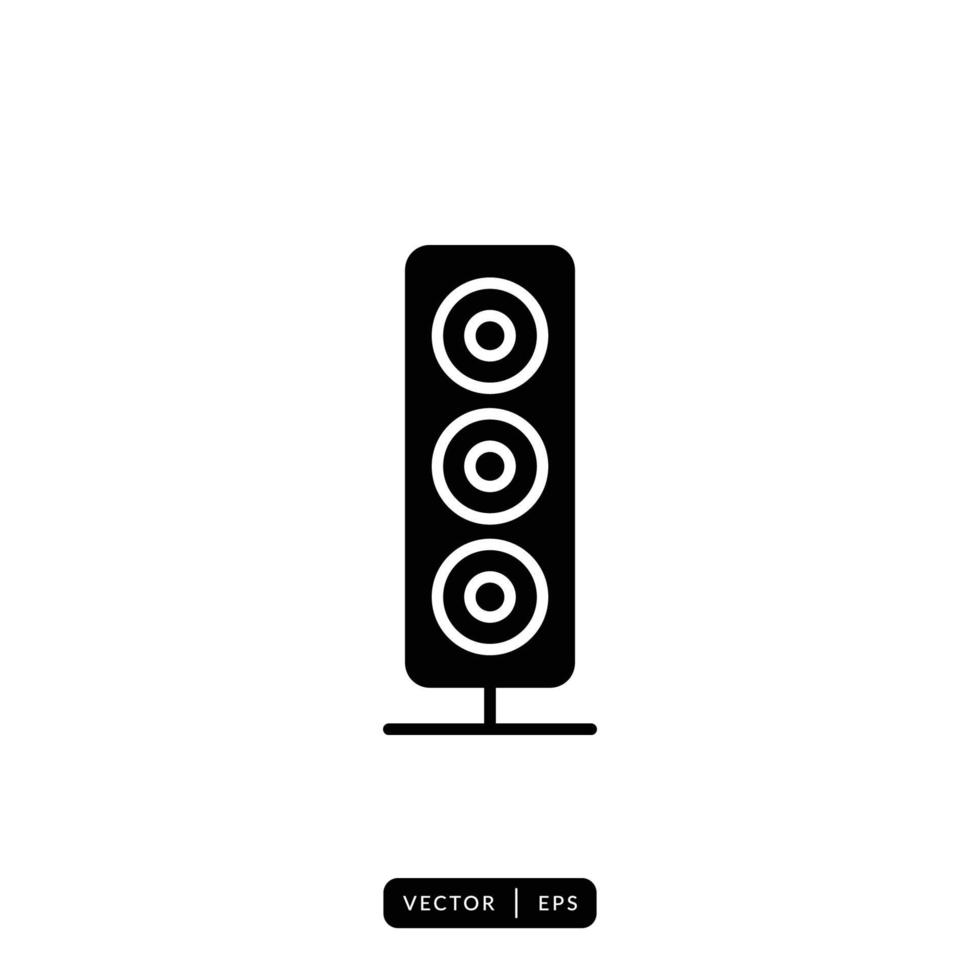 Audio Speaker Icon Vector - Sign or Symbol