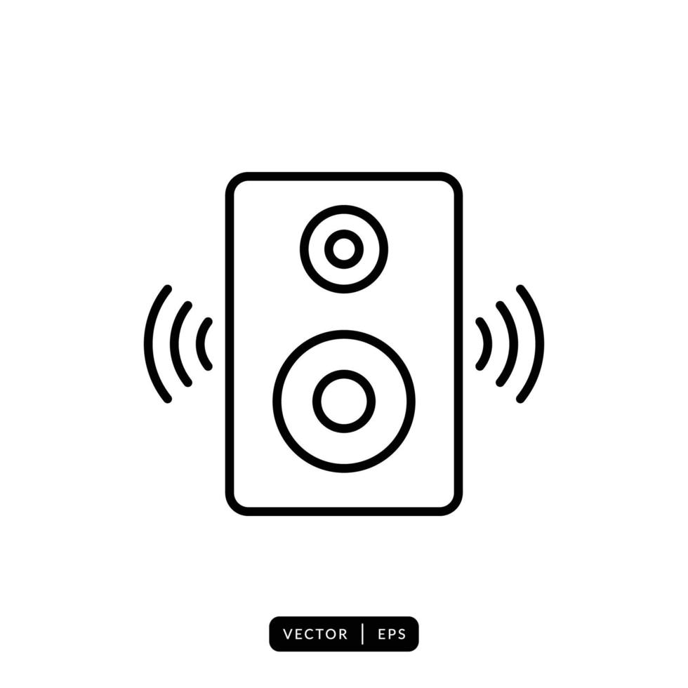 vector de icono de altavoz de audio - signo o símbolo