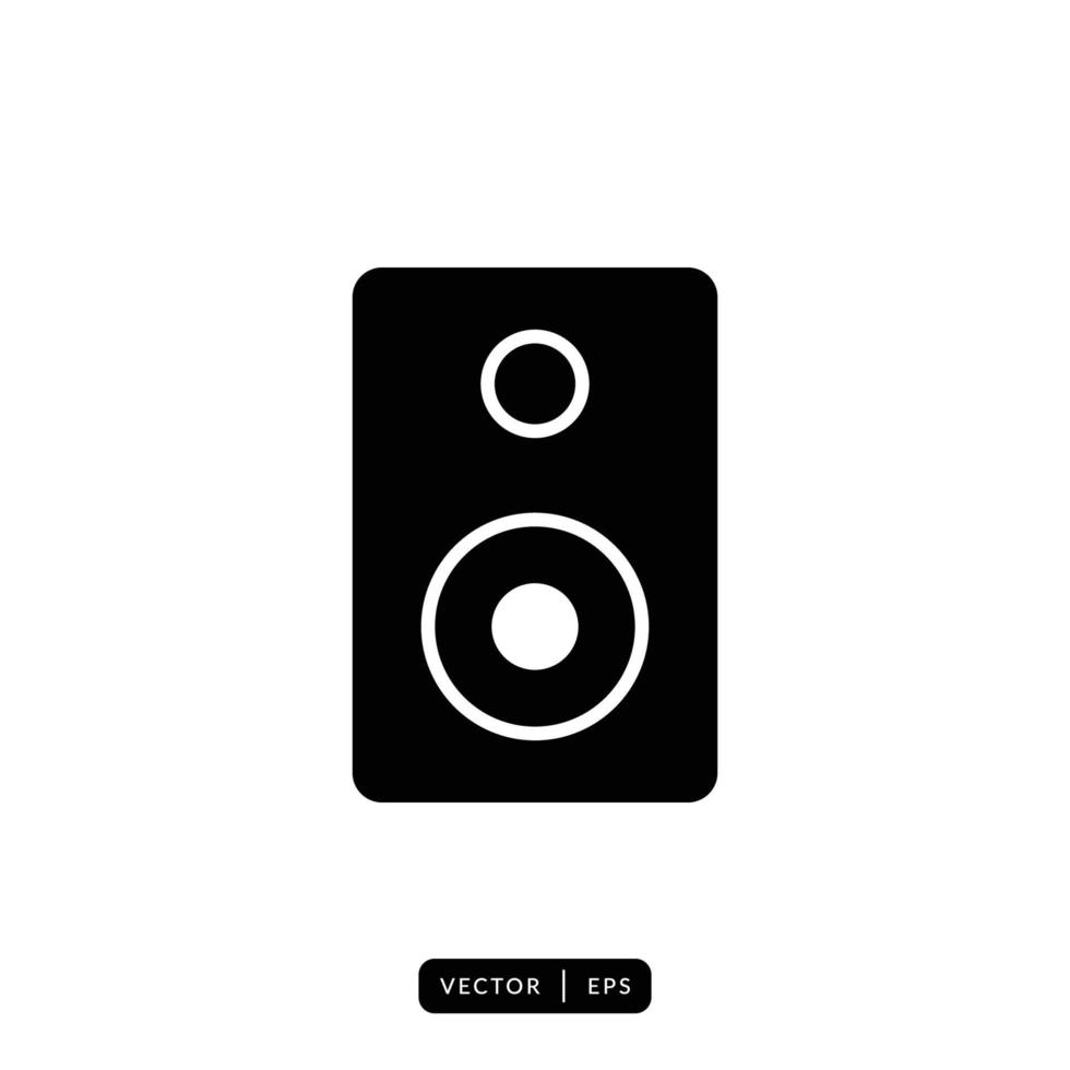 Audio Speaker Icon Vector - Sign or Symbol