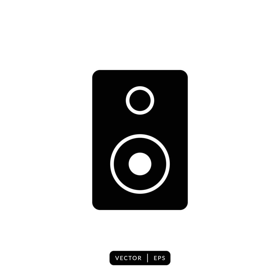 Audio Speaker Icon Vector - Sign or Symbol