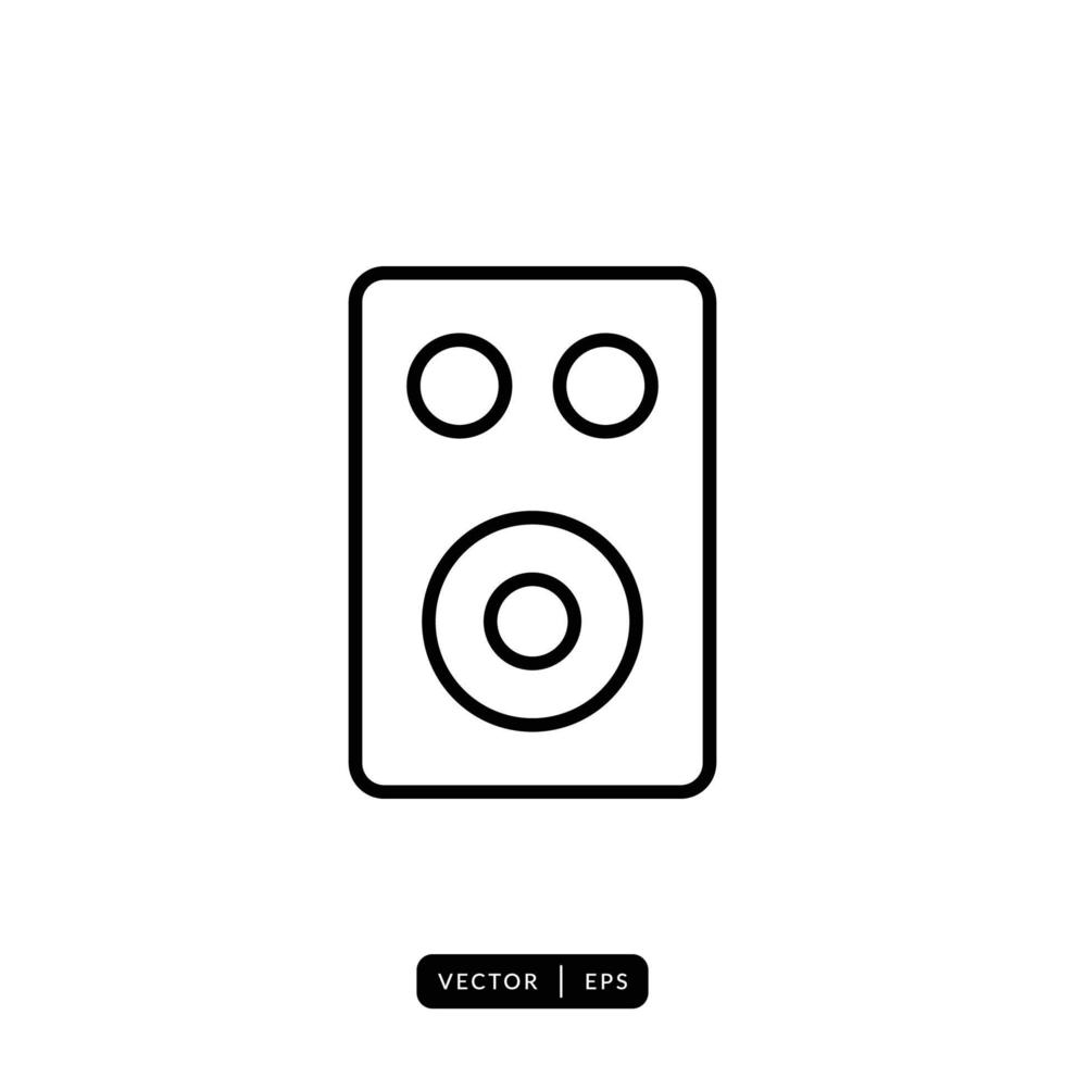 vector de icono de altavoz de audio - signo o símbolo