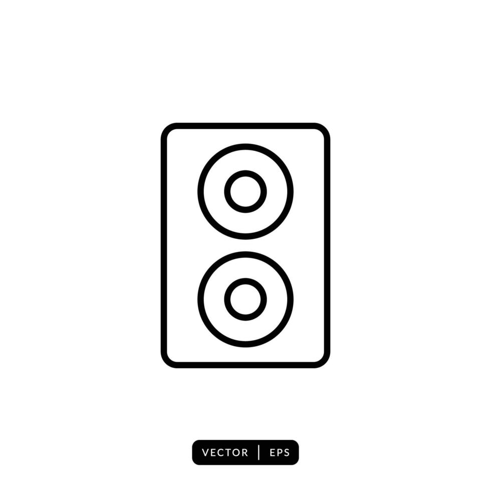 vector de icono de altavoz de audio - signo o símbolo