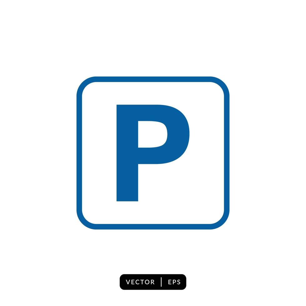 Parking Icon Vector - Sign or Symbol