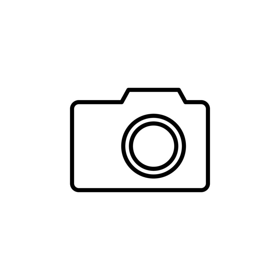 vector de icono de cámara - signo o símbolo