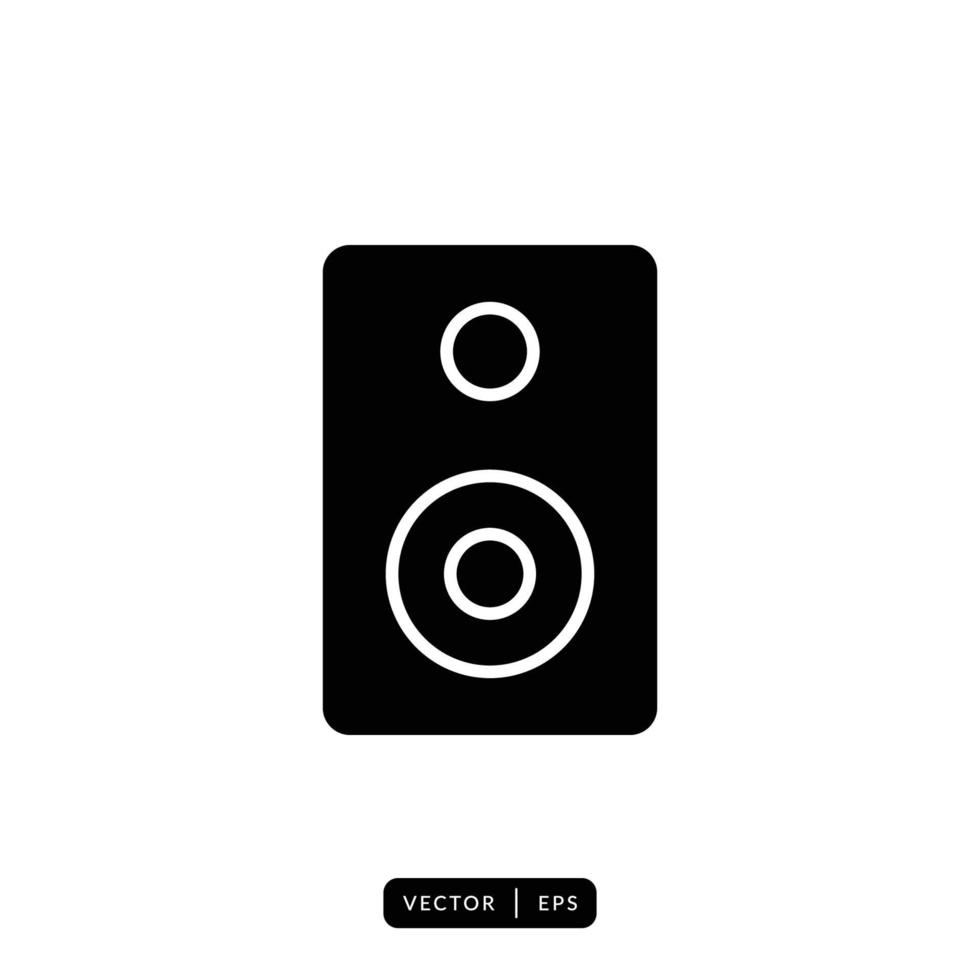 Audio Speaker Icon Vector - Sign or Symbol