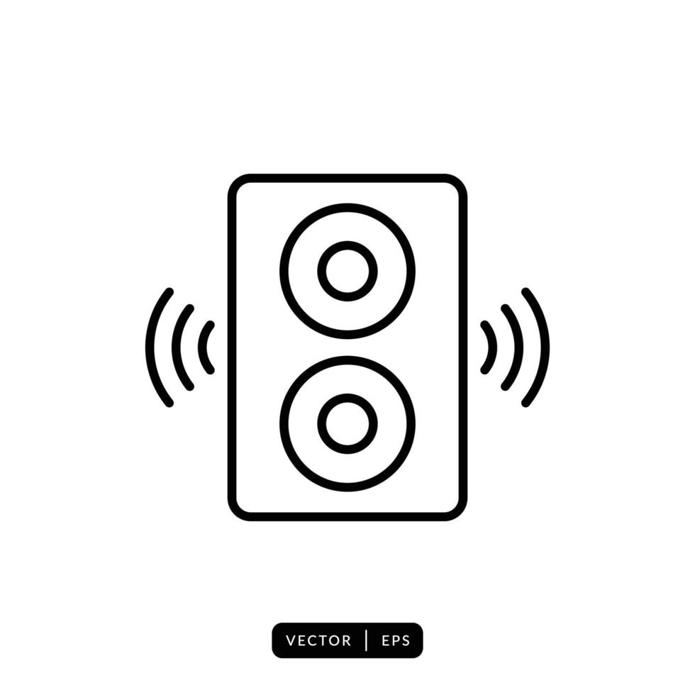 vector de icono de altavoz de audio - signo o símbolo