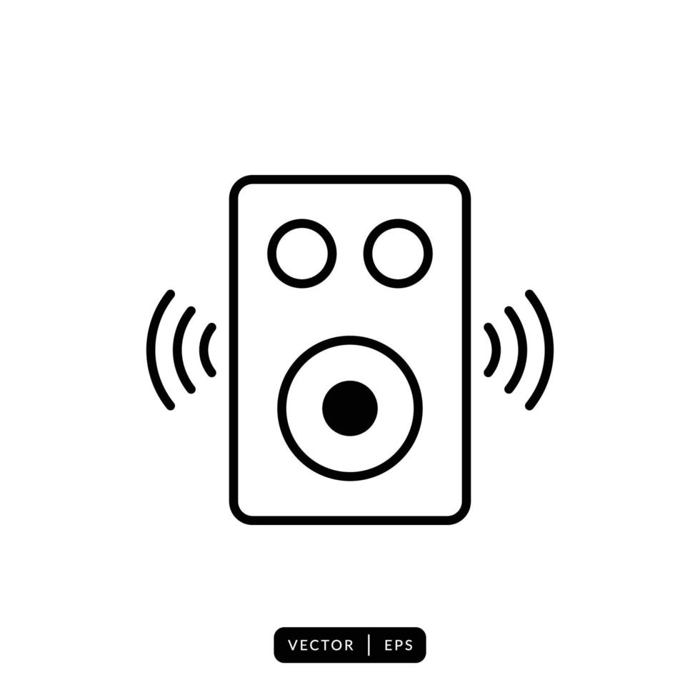 Audio Speaker Icon Vector - Sign or Symbol