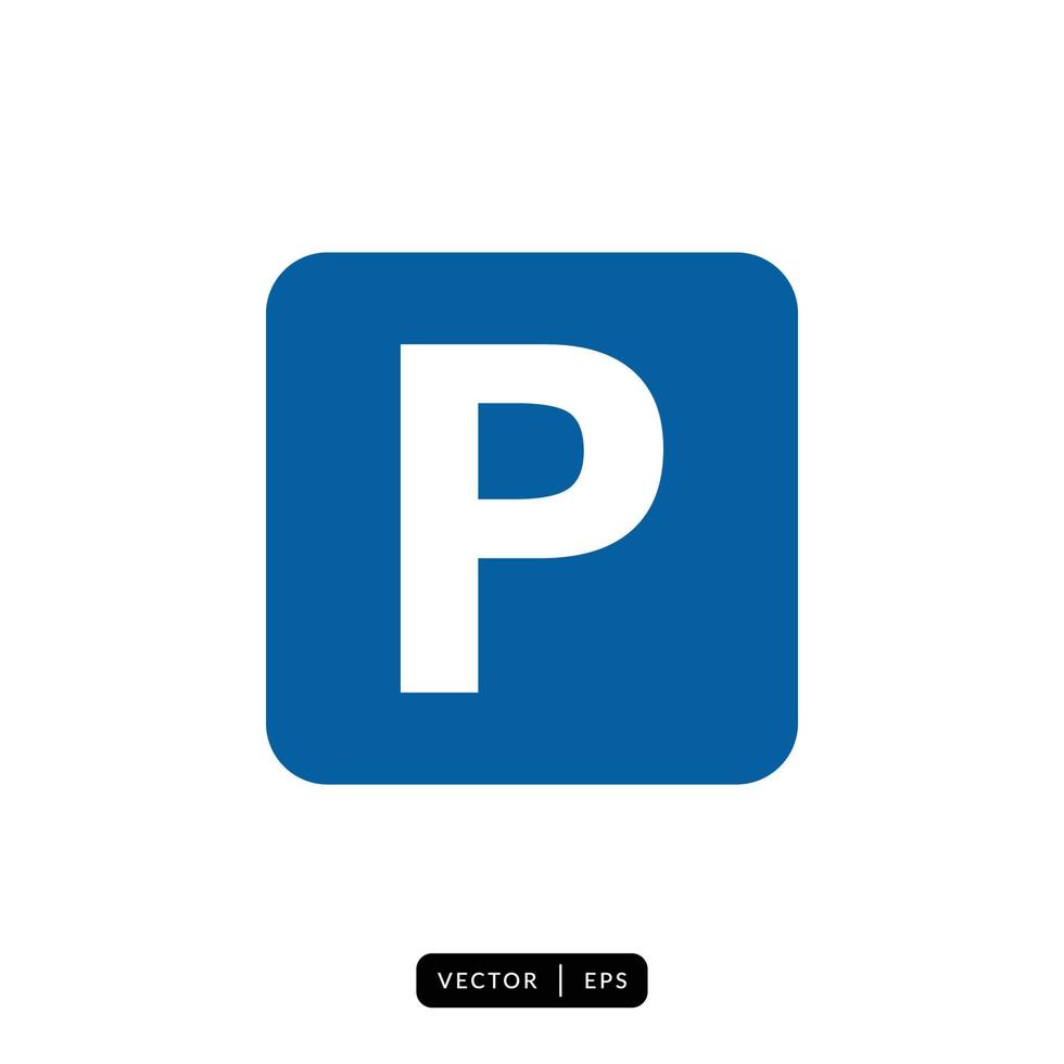 Parking Icon Vector - Sign or Symbol