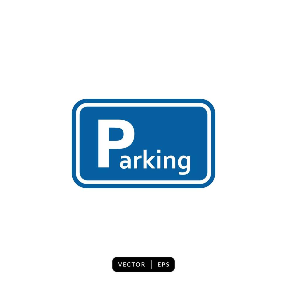 icono de estacionamiento vector - signo o símbolo