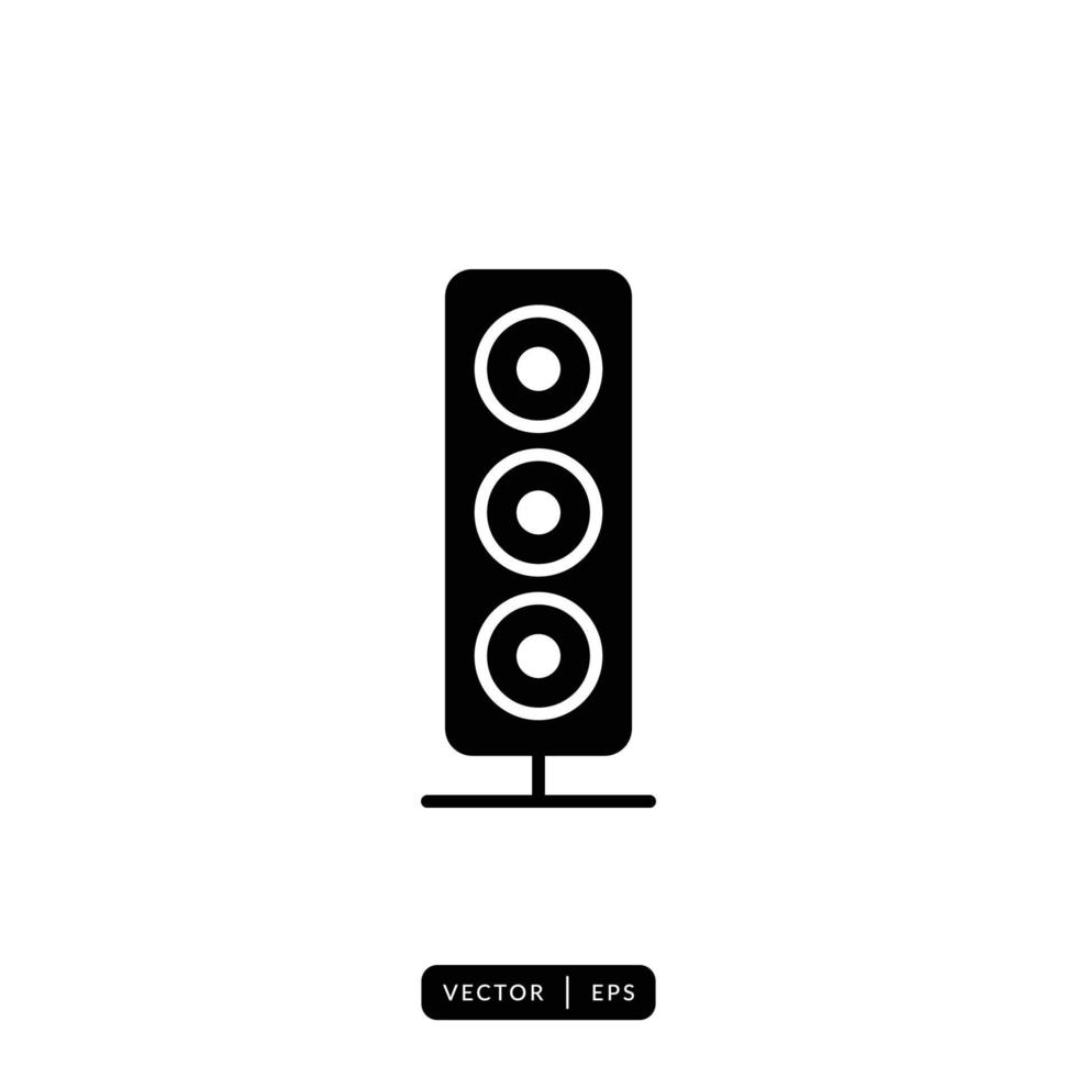Audio Speaker Icon Vector - Sign or Symbol
