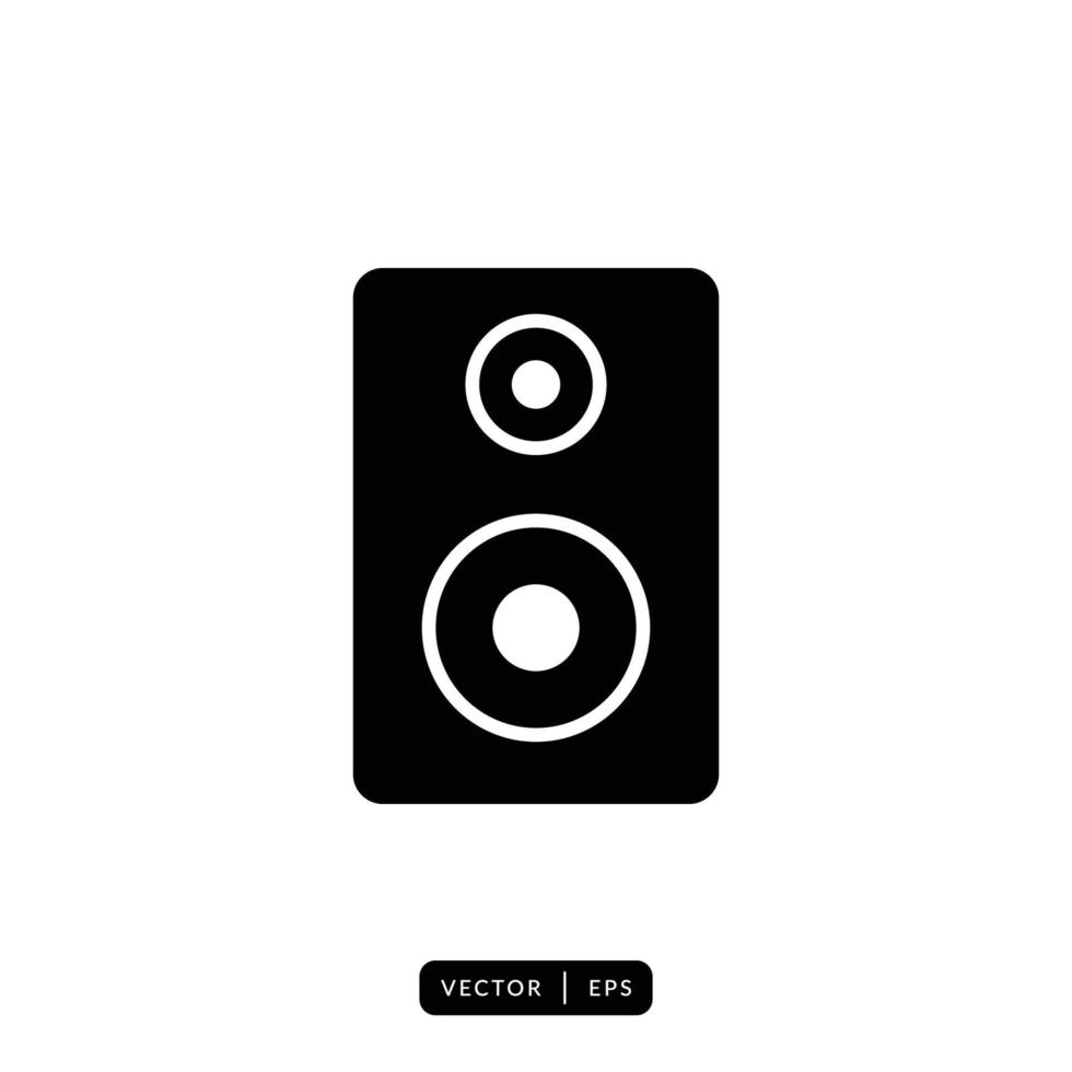 Audio Speaker Icon Vector - Sign or Symbol