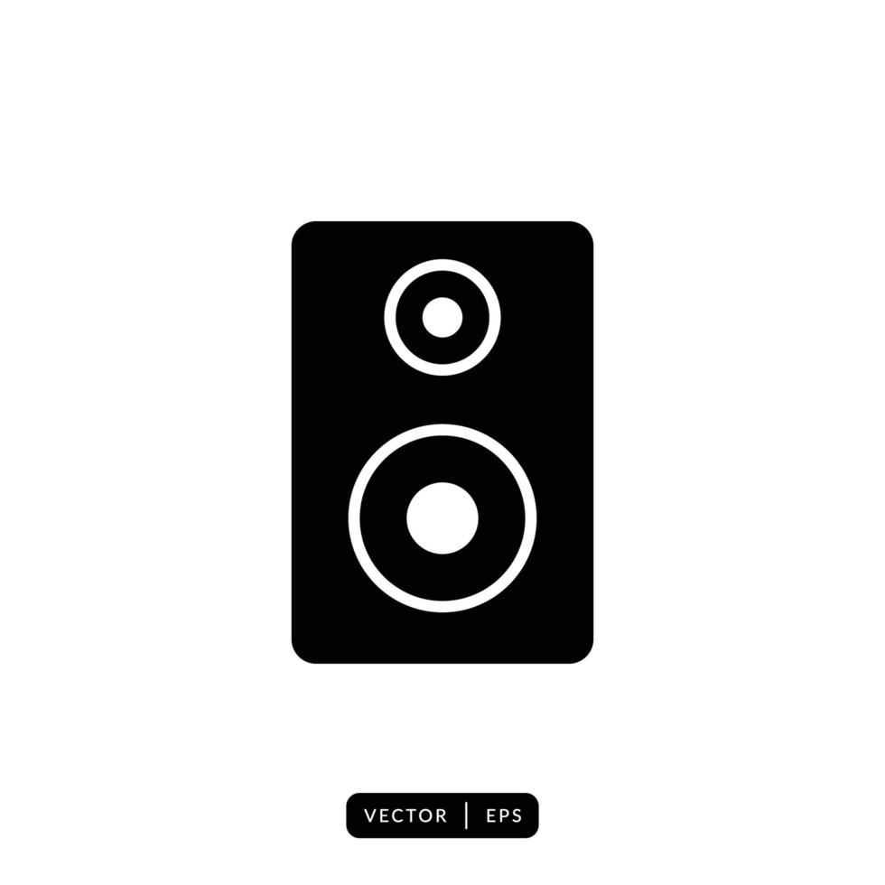 Audio Speaker Icon Vector - Sign or Symbol