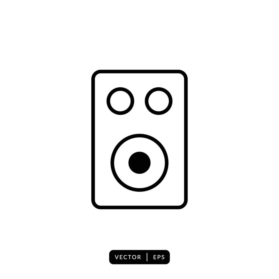 Audio Speaker Icon Vector - Sign or Symbol