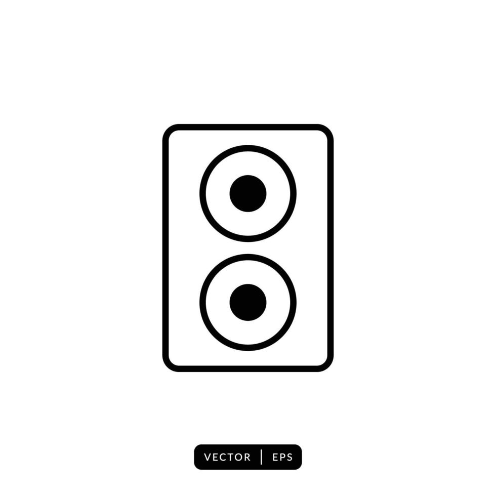 Audio Speaker Icon Vector - Sign or Symbol