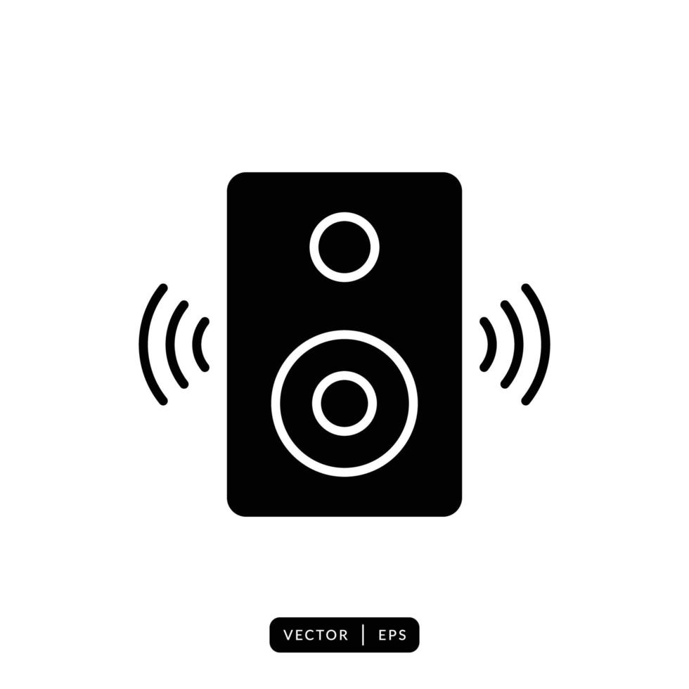 Audio Speaker Icon Vector - Sign or Symbol