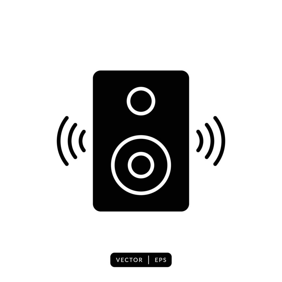 Audio Speaker Icon Vector - Sign or Symbol