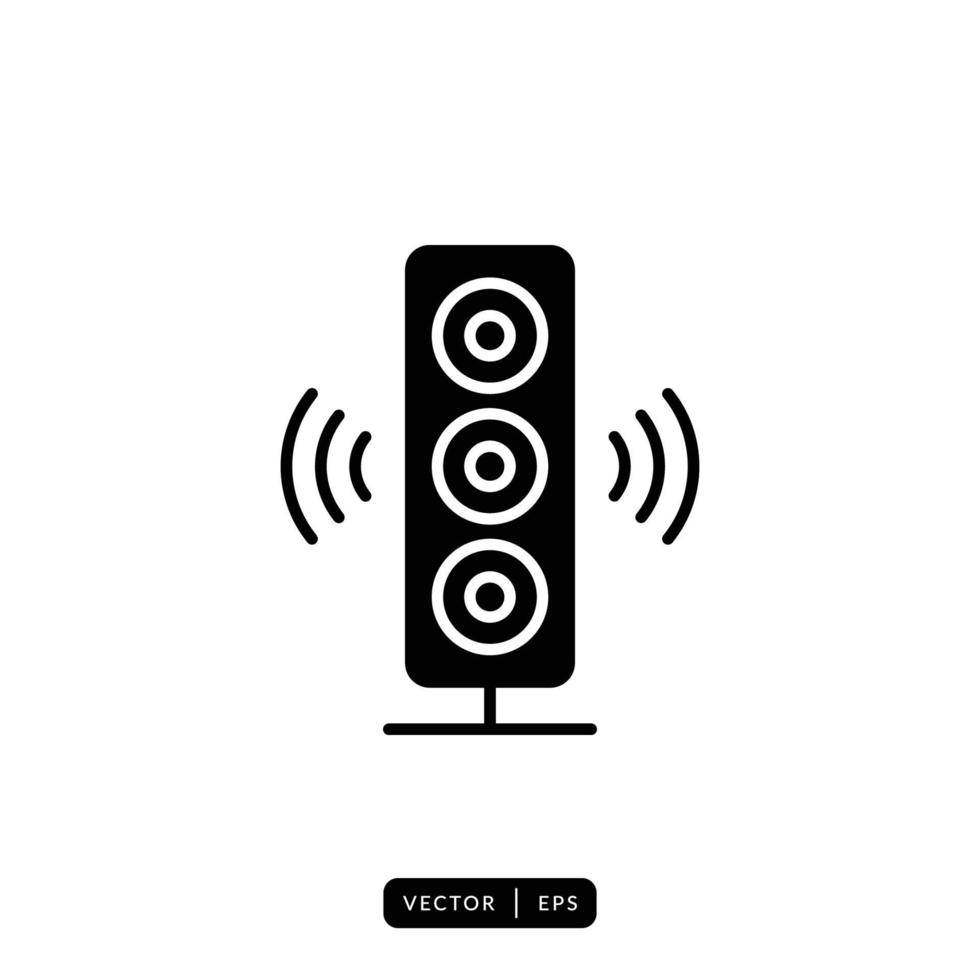 Audio Speaker Icon Vector - Sign or Symbol