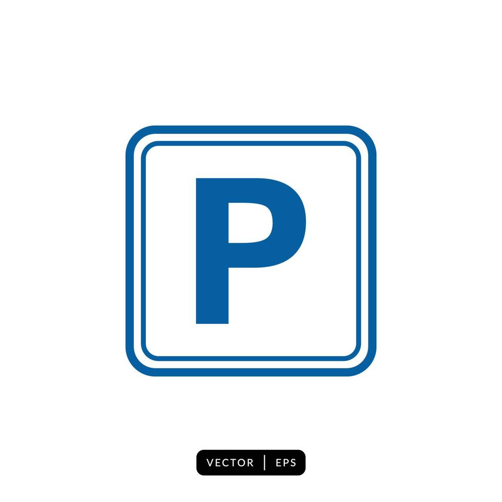 Parking Icon Vector - Sign or Symbol