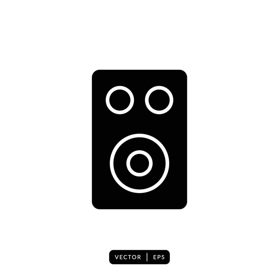 Audio Speaker Icon Vector - Sign or Symbol