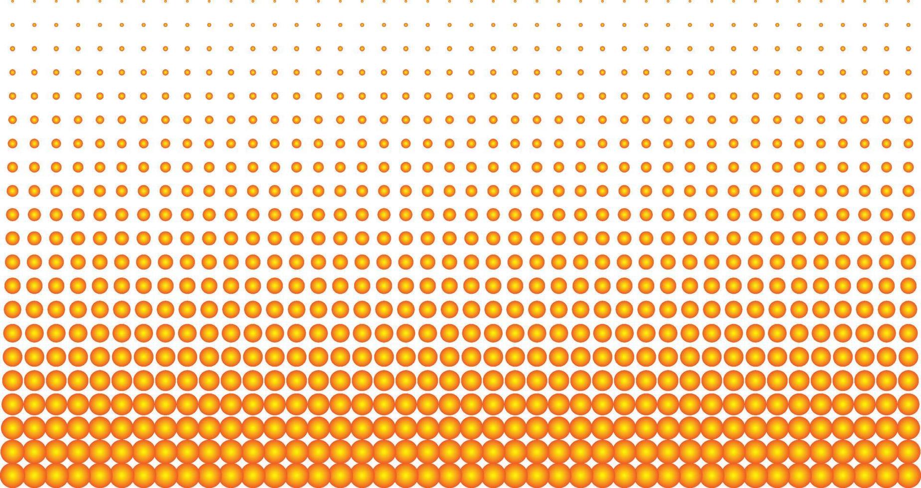 Orange radial circle vector halftone for Patterning, dotting, texturing, palletizing and templating