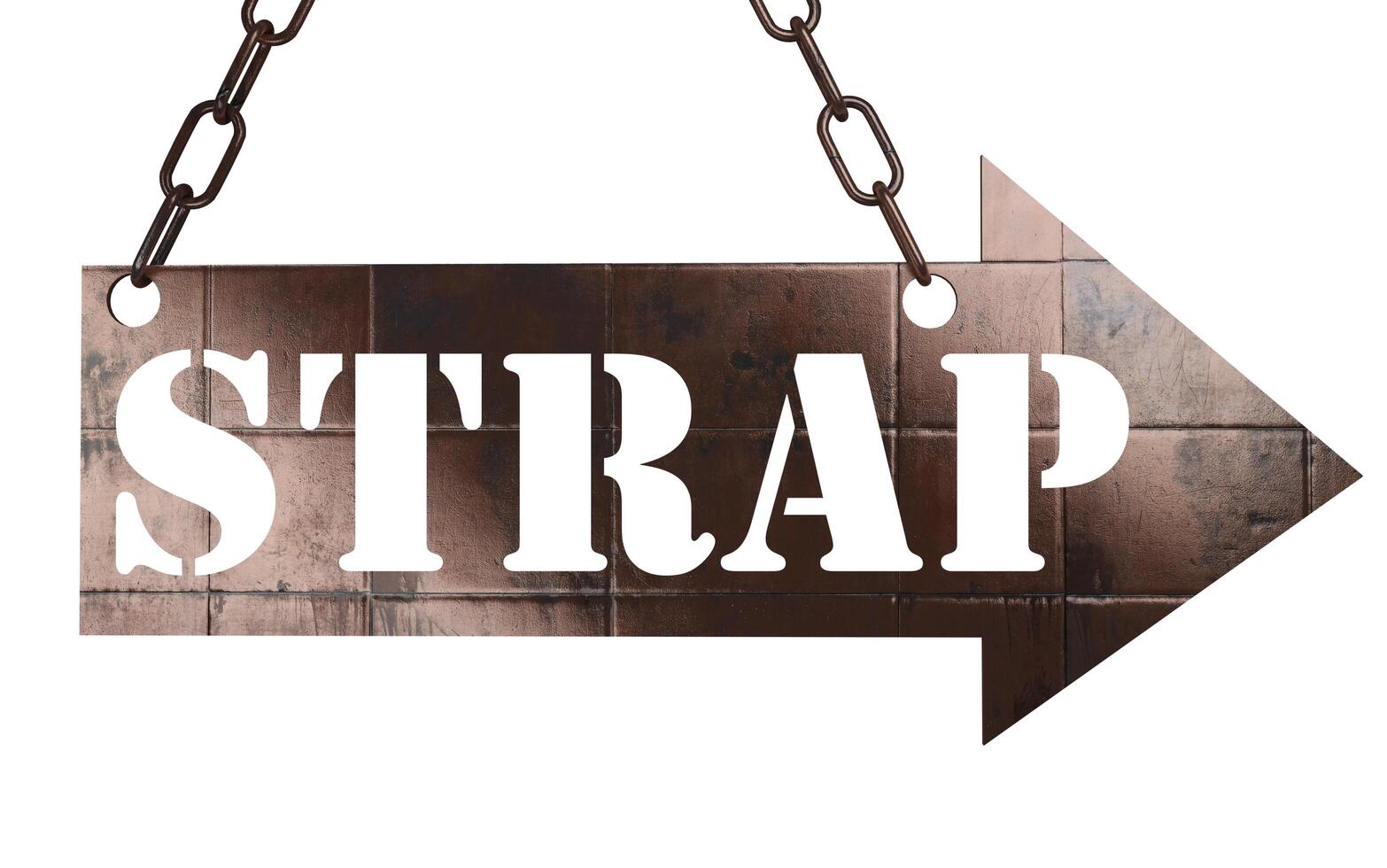 strap word on metal pointer 6292524 Stock Photo at Vecteezy