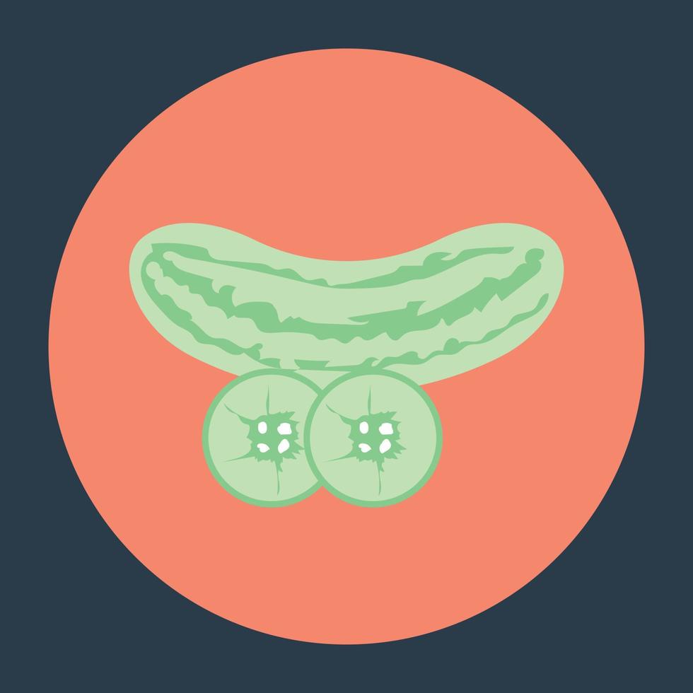 Trendy Cucumber Concepts vector