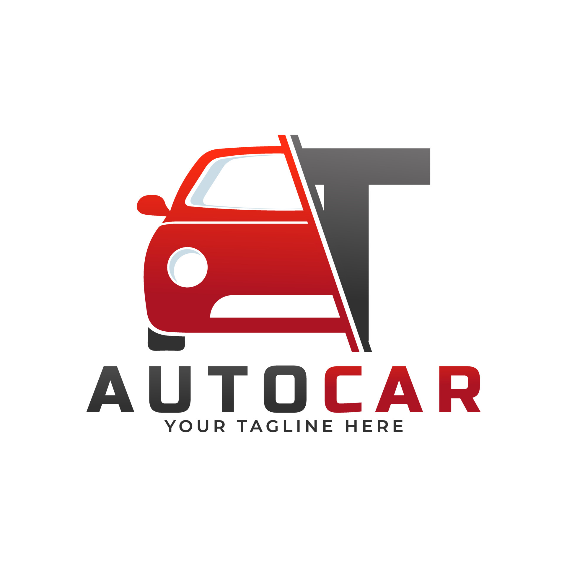 Letter T with Car Maintenance Vector. Concept Automotive Logo Design of