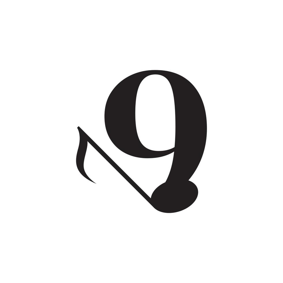 Number 9 with Music Key Note Logo Design Element. Usable for Business, Musical, Entertainment, Record and Orchestra Logos vector