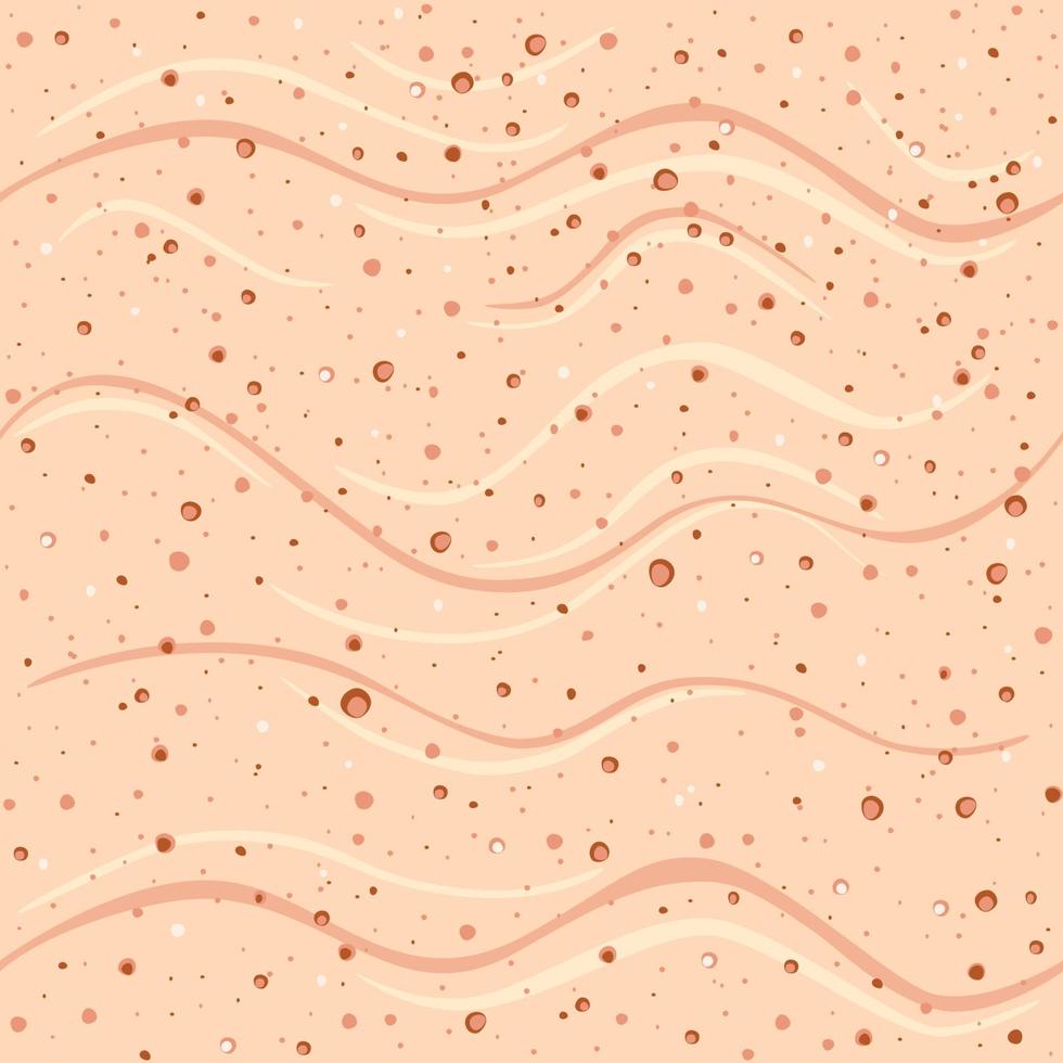 Cute, cartoon style beach sand with pebbles seamless pattern. Great for Spring or Summer fabric, scrap-booking, gift-wrap, wallpaper, product design product design. Surface design. Vector