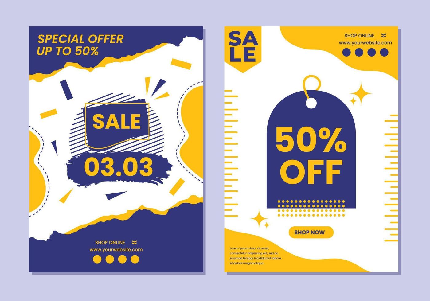 Poster Sale Template vector