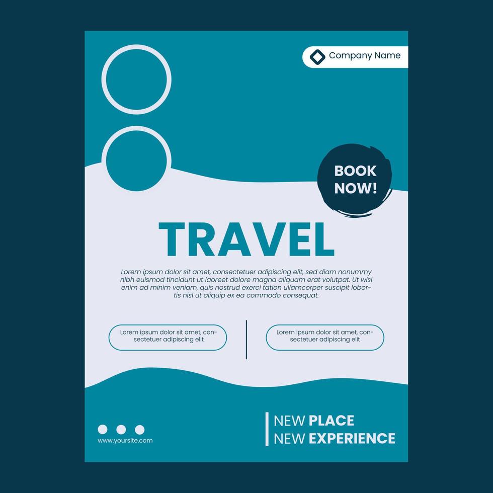 Travel sale poster design template vector