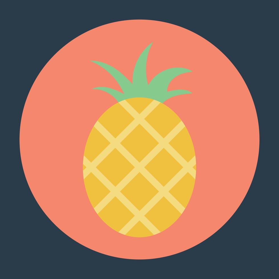 conceptos de piña de moda vector