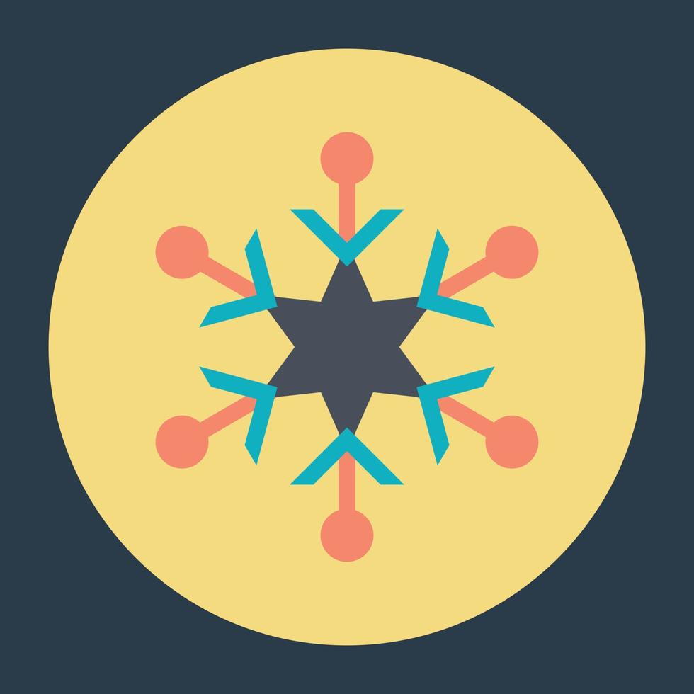 Trendy Snowflake Concepts vector