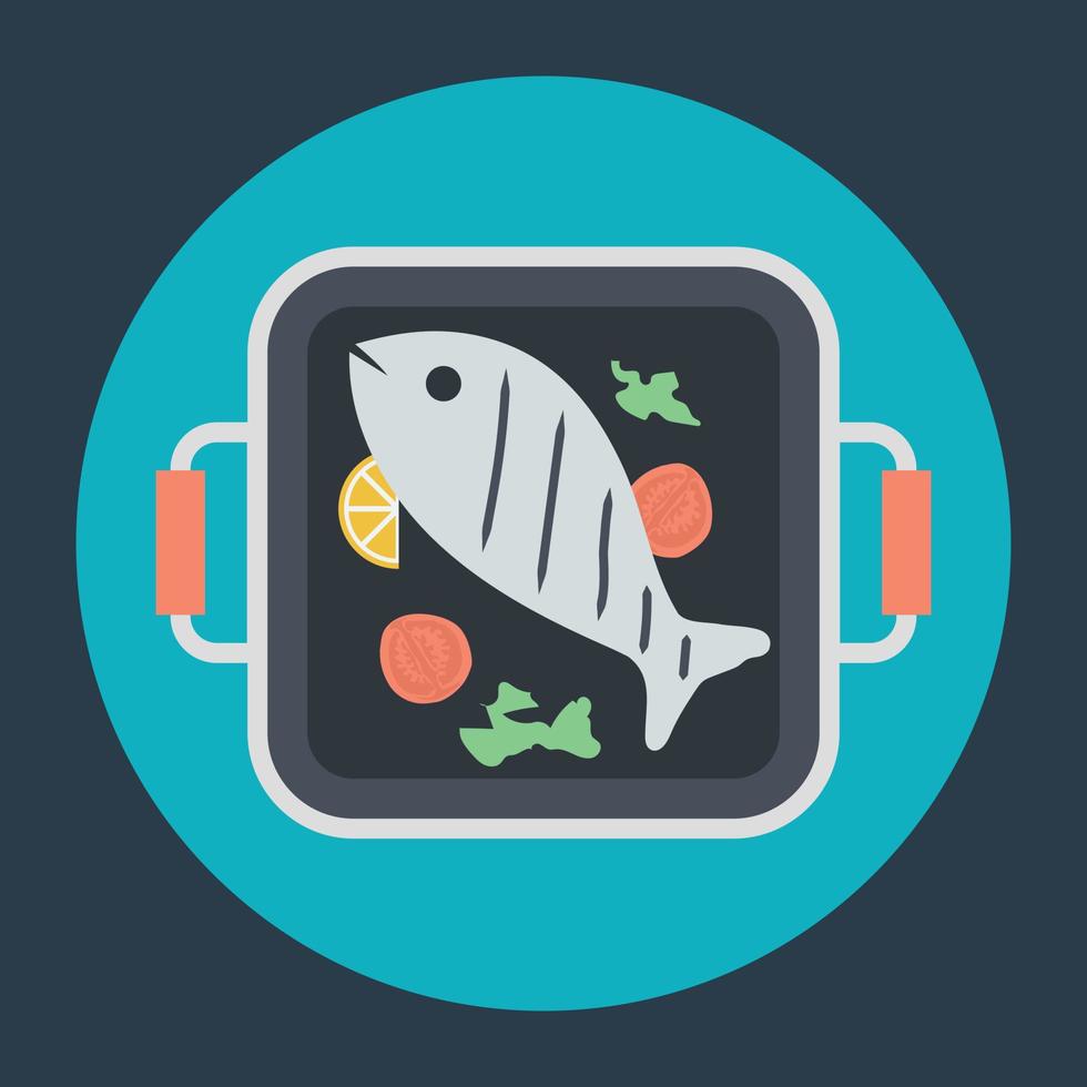 Cooked Fish Concepts vector