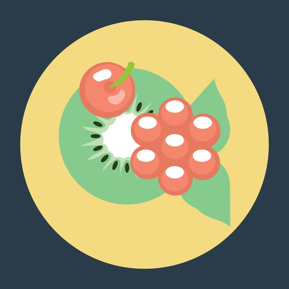 Trendy Fruits concepts vector