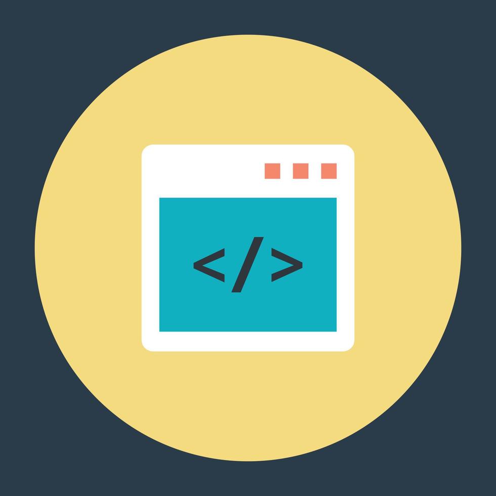 HTML Coding Concepts vector