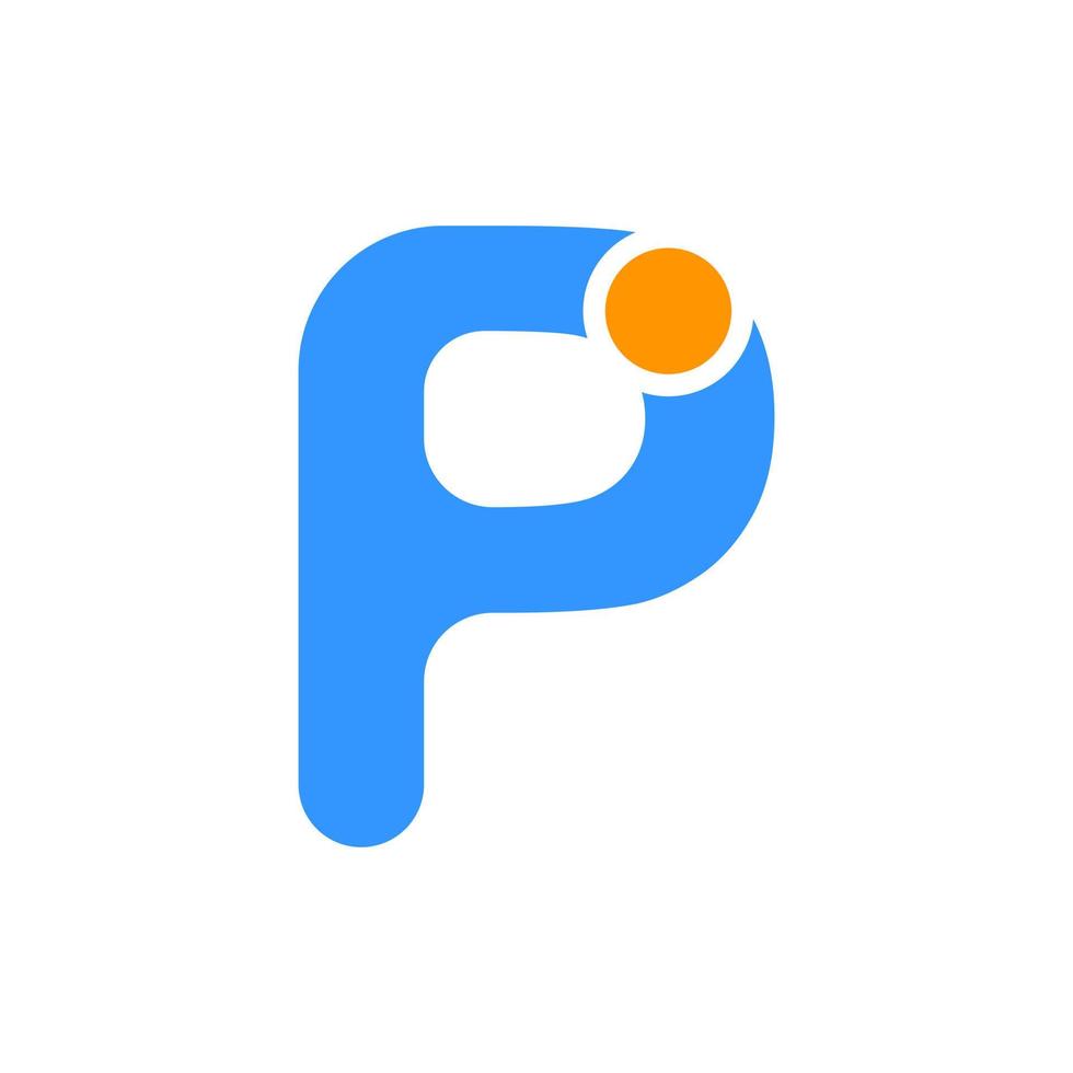 initials p Logo  vector branding