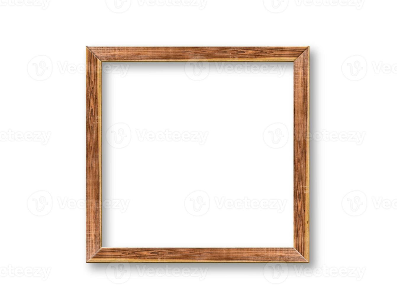 Rustic wooden frame mockup design photo