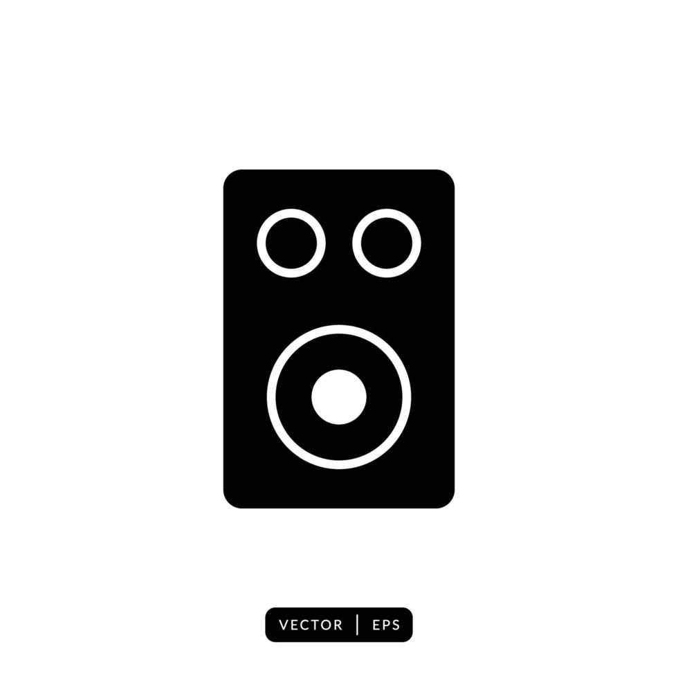 Audio Speaker Icon Vector - Sign or Symbol