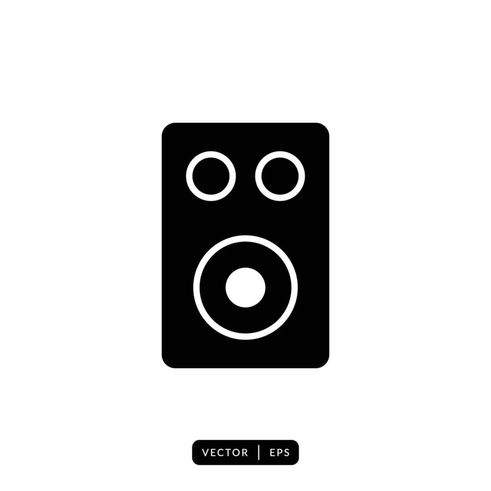 Audio Speaker Icon Vector - Sign or Symbol